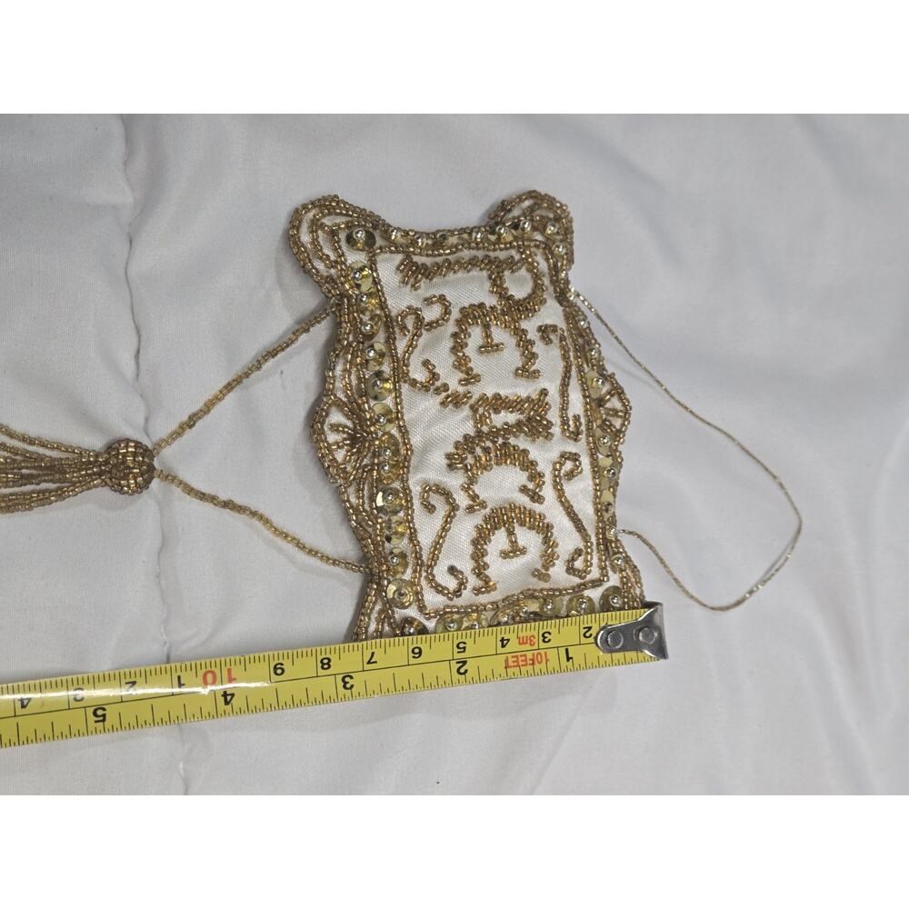 Holiday Peace Hand Embroidered Christmas Tree Ornament Limited Edition Decor - Picture 4 of 5